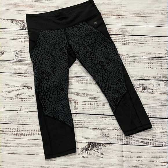 Athleta‎ Crocodile Stealth TruCool Capri Skulptek - Picture 1 of 6